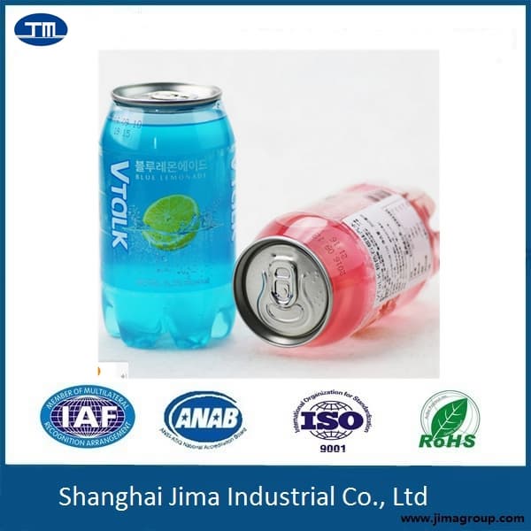 350ml Empty PET can for  beverage_  carbonated drink